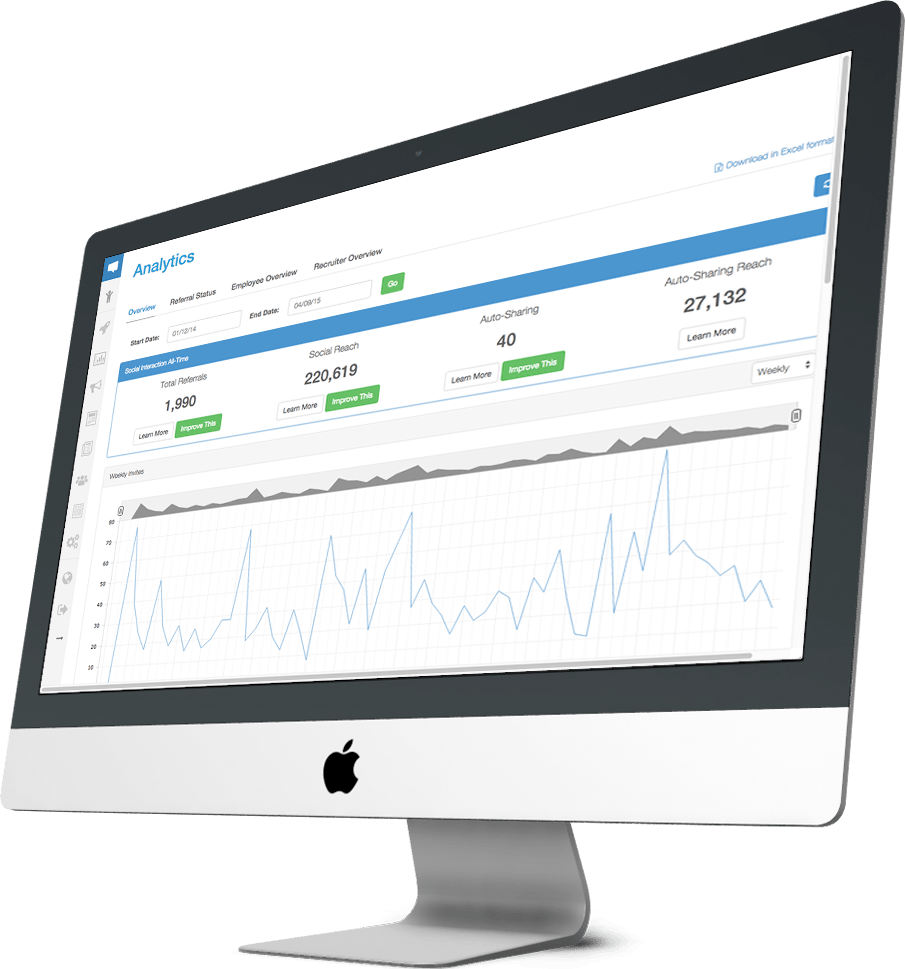 icims dashboard with employee referrals integration